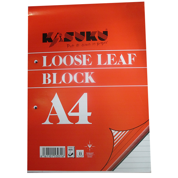 Kasuku Loose Leaf Block A4
