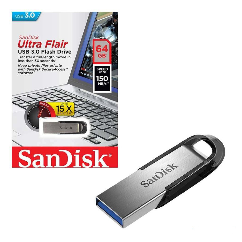 64GB SanDisk Ultra Flair Flash Drive