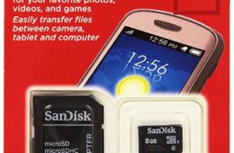 8GB SanDisk Memory Card with Adapter