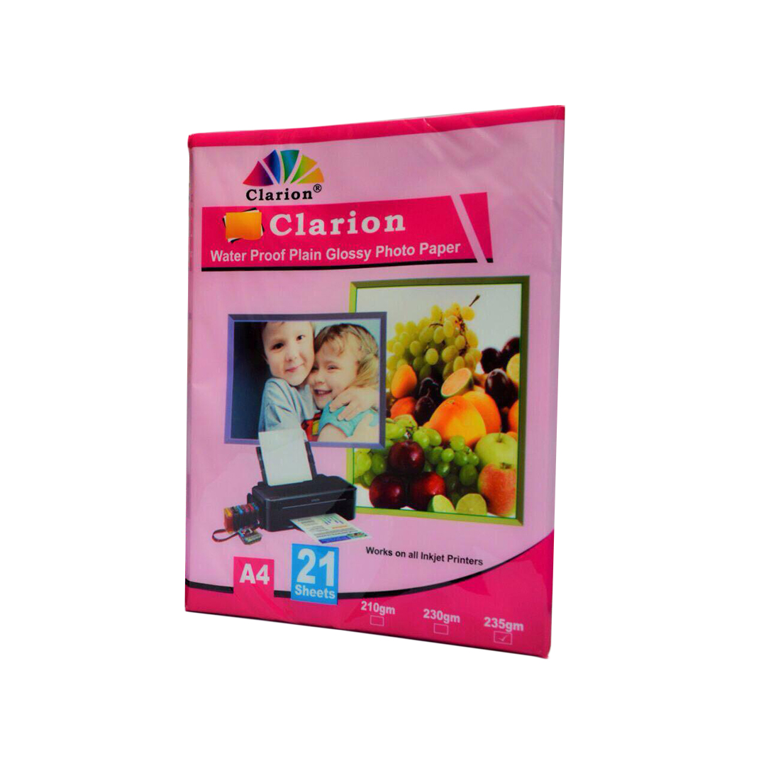 Clarion A4 Photo Paper – 21 Sheets