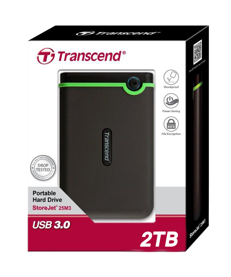 Transcend External Hard Disk Drive USB 3.0 – 2TB