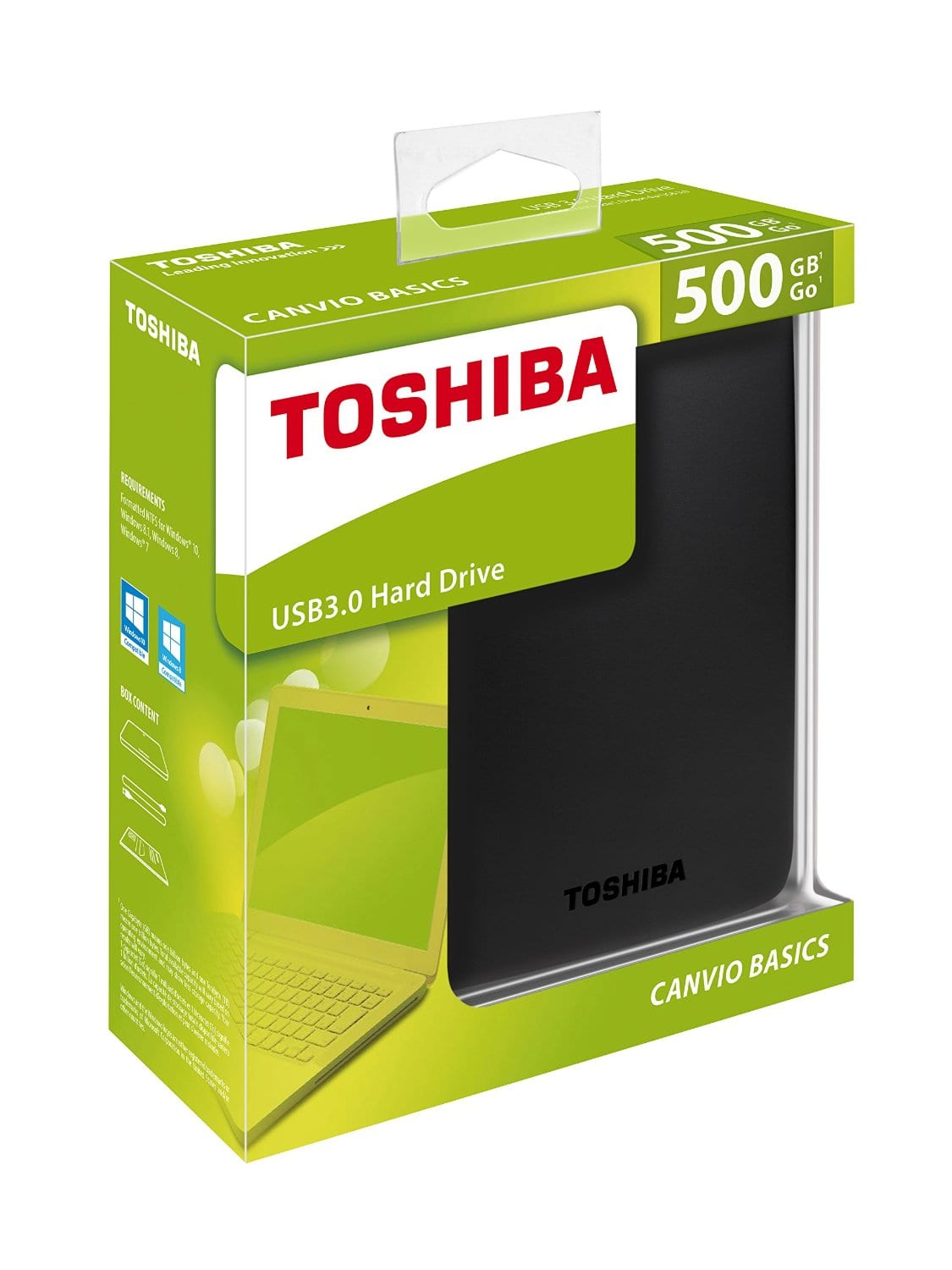 Toshiba 500GB USB 3.0 Canvio Basics External HardDrive